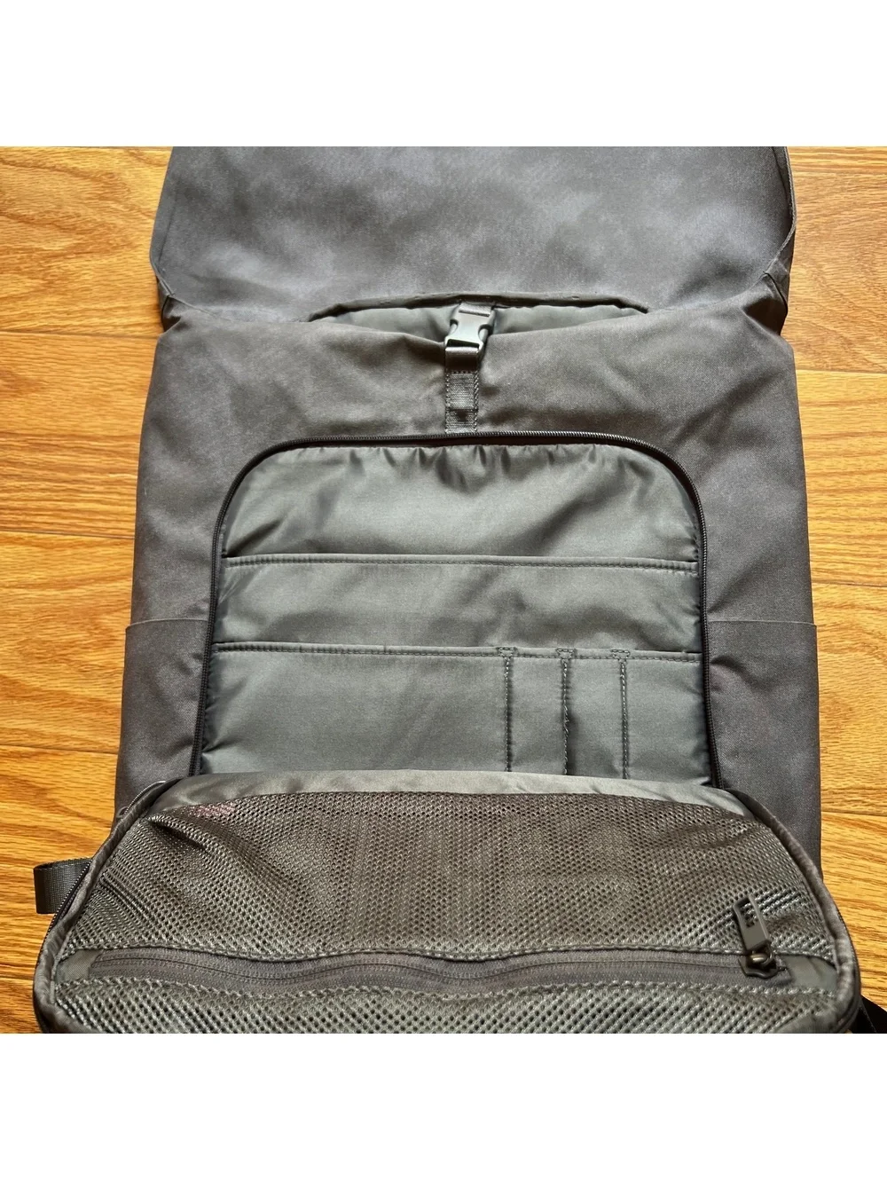 Y2K Streetwear Lululemon Grey Gorpcore Backpack Durable Urban Skater Bag